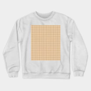 Beige checkered pattern Crewneck Sweatshirt